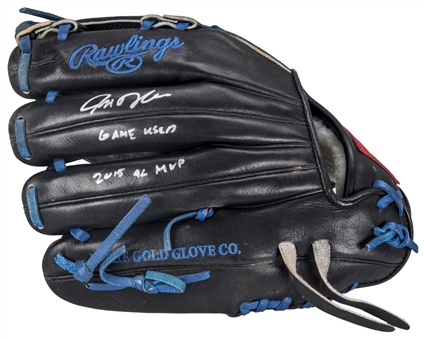 Josh Donaldson Game Used, Signed & Inscribed Rawlings PRONP5 Model Fielders Glove (Beckett)